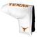 Front. Team Golf - Texas Longhorns Tour Blade Putter Cover - White.