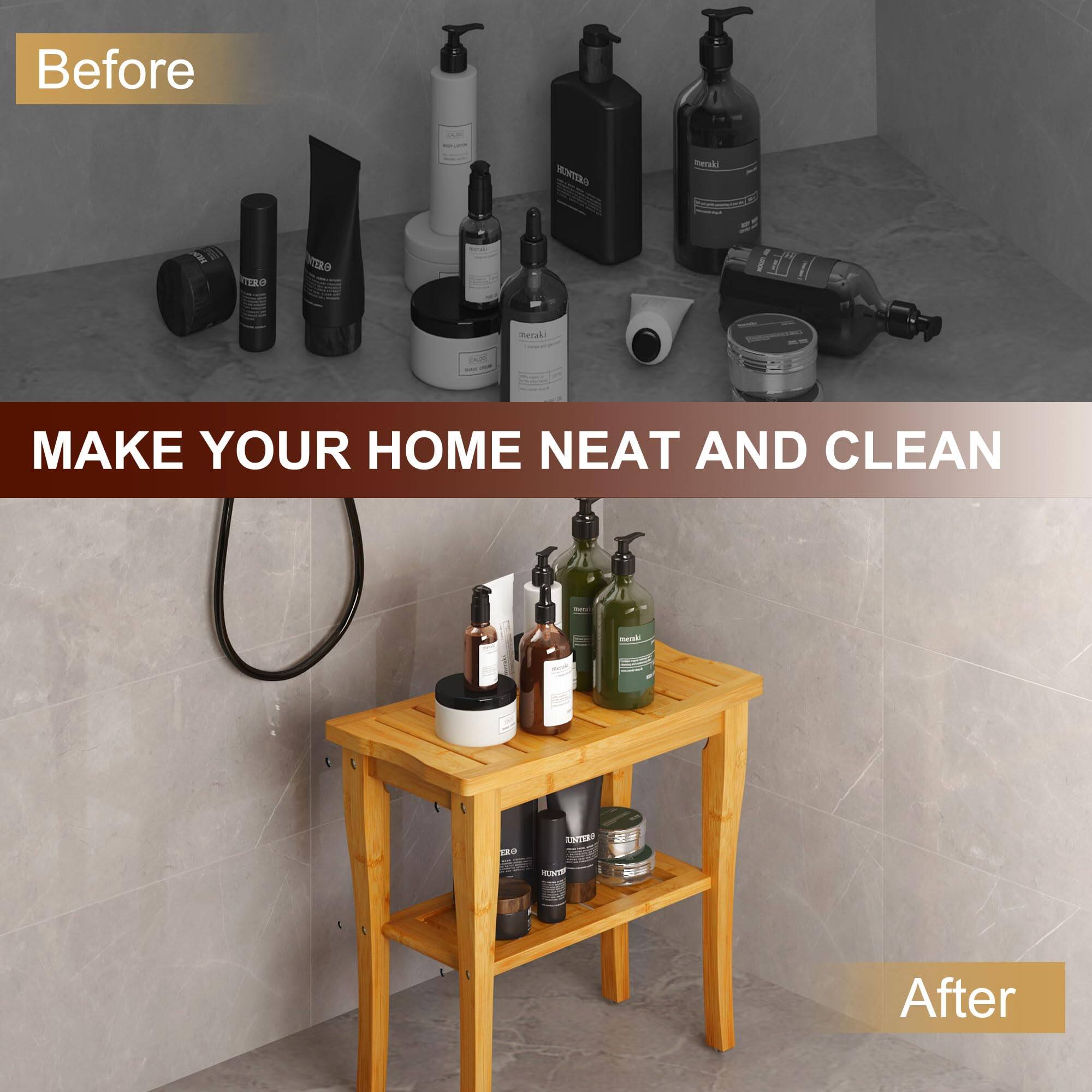 Before  
MAKE YOUR HOME NEAT AND CLEAN  
After