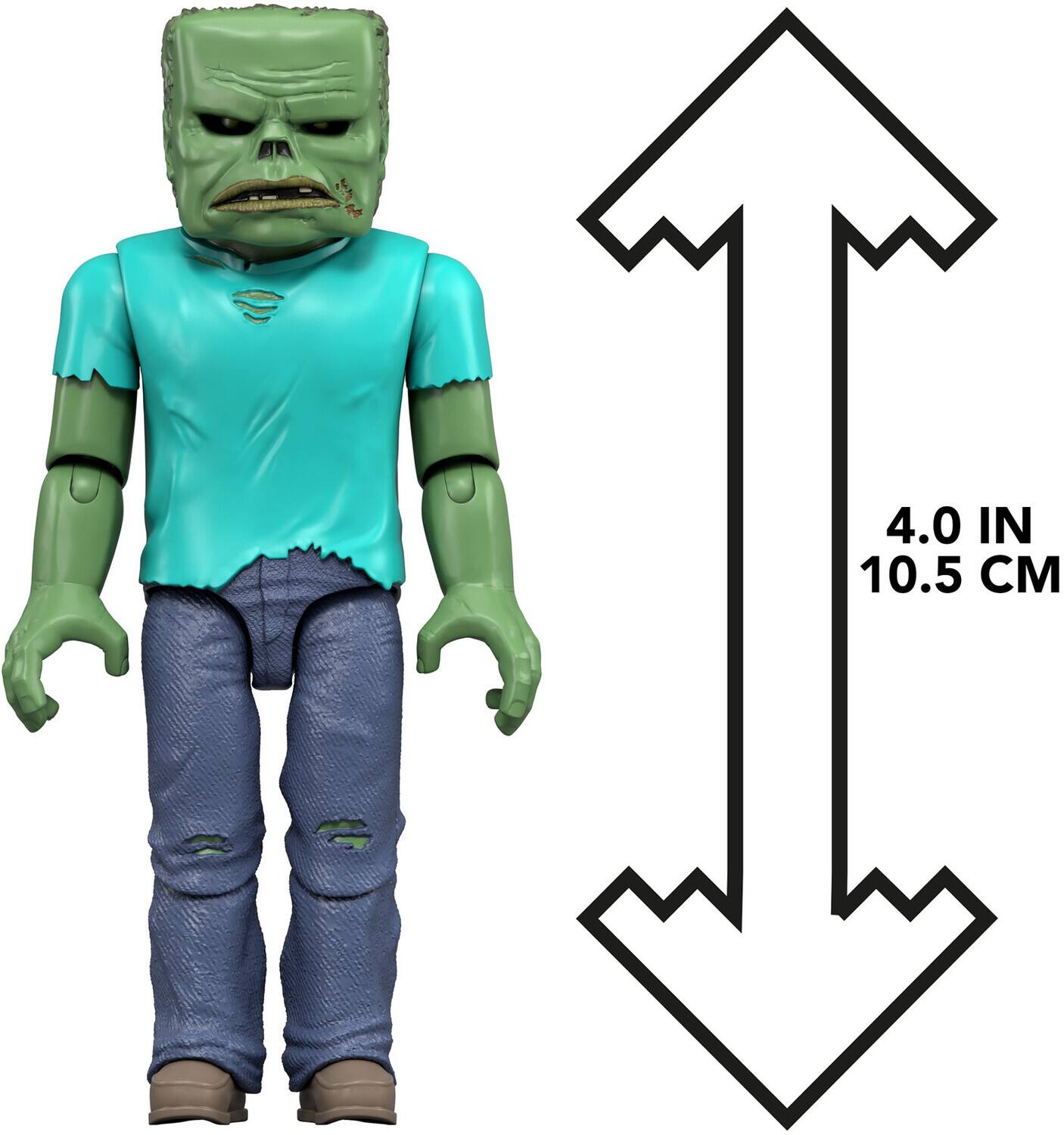 Mattel A Minecraft Movie Zombie Figure COLLECTIBLES Multicolor