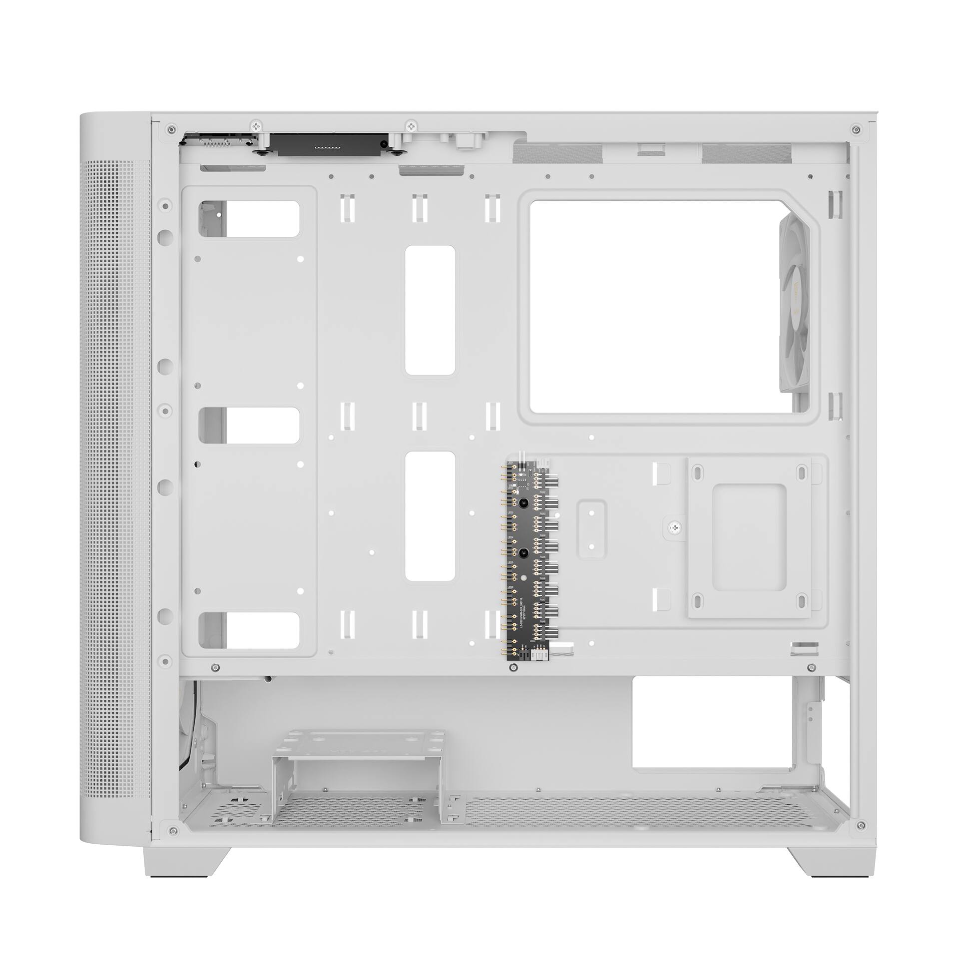 Alt View 2. GAMDIAS - Gamdias Athena M3 ATX Mid-Tower White Case- ATHENA M3 WH - White.