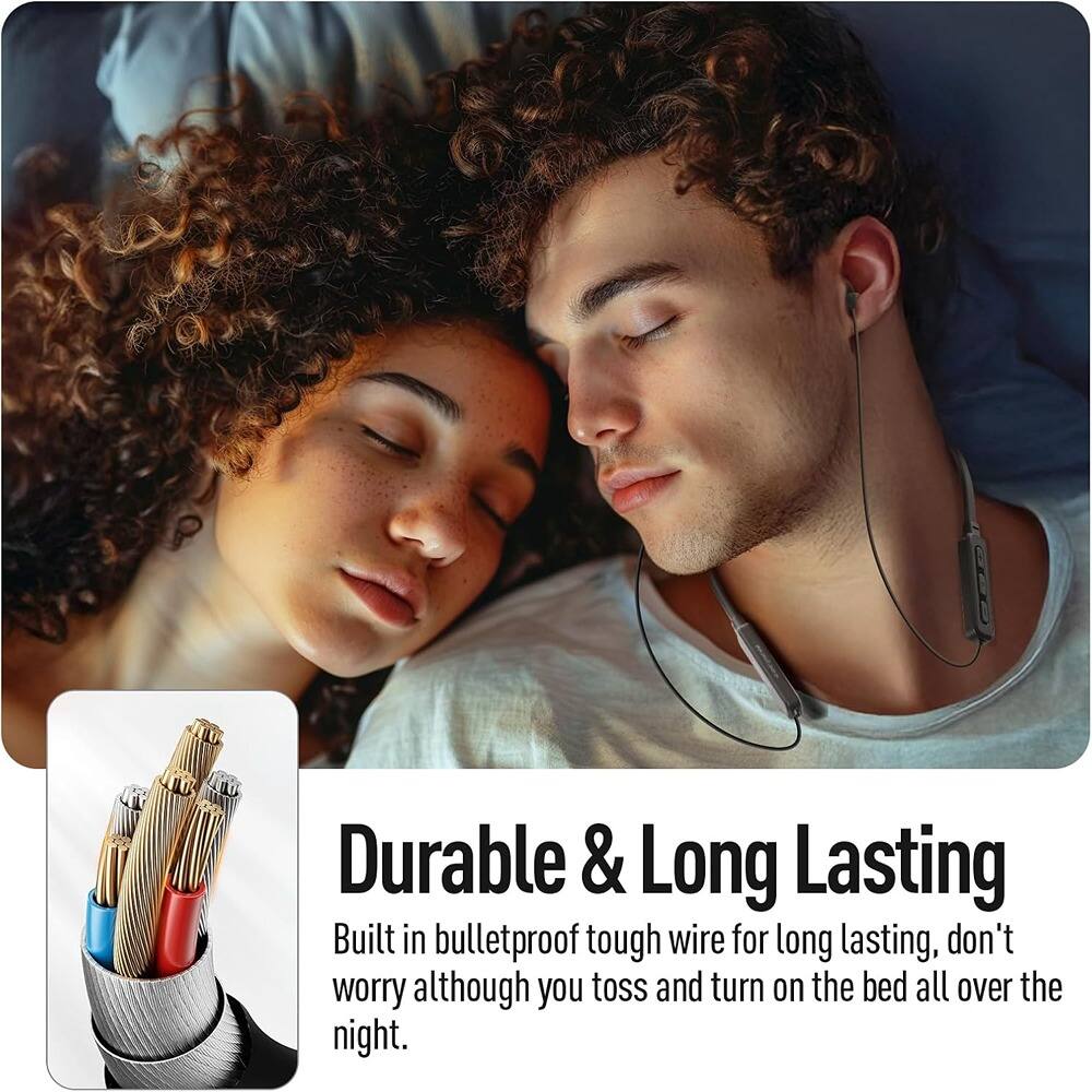Durable & Long Lasting

Built in bulletproof tough wire for long lasting, don't worry although you toss and turn on the bed all over the night.