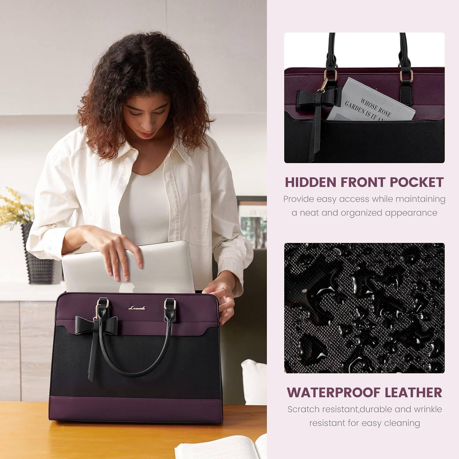 GARDEN WHOSE ROSE IS IT

HIDDEN FRONT POCKET
Provide easy access while maintaining a neat and organized appearance

WATERPROOF LEATHER
Scratch resistant, durable and wrinkle resistant for easy cleaning