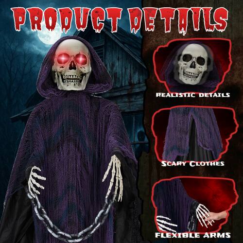 PRODUCT DETAILS  
REALISTIC DETAILS  
SCARY CLOTHES  
FLEXIBLE ARMS