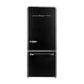 Unique Appliances - 30 in. Wide Classic Retro 30 in 17.7 cu. ft. Frost Free Retro Bottom Freezer Refrigerator - Midnight Black