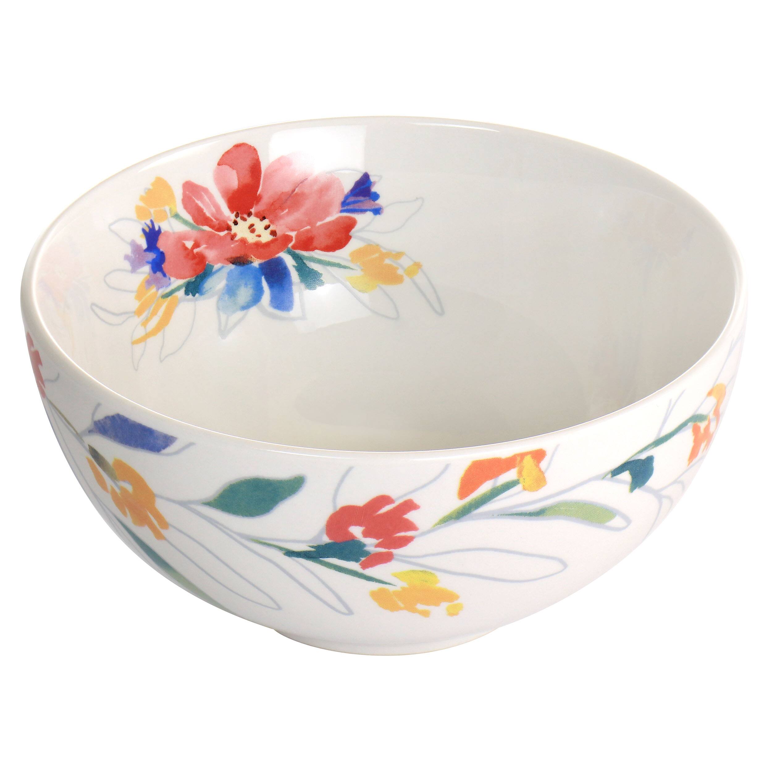 Alt View 4. Spice By Tia Mowry - Spice by Tia Mowry Goji Blossom 12 Piece Fine Ceramic Dinnerware Set in Blue - Blue.