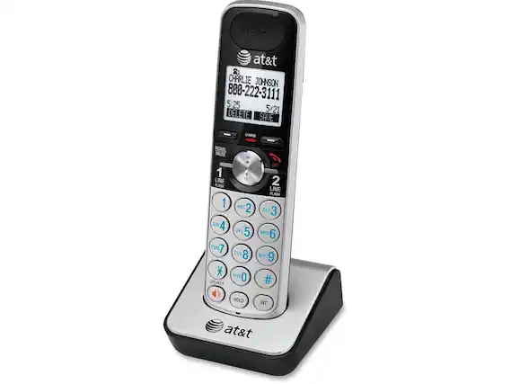 at&t
CHARLIE JOHNSON
800-222-3111
5:25 5/21
DELETE SAVE
CHARGE REDIAL PAUSE
DI A OFF VONCE
1 LINE can 2 FLASH LINE FLASH
1 ABC 2 DEF 3 GH 4 JKL 5 MNO 6 PQRS 7 TUV 8 WAYZ 9
OPER 0 # SPEAKER HOLD INT