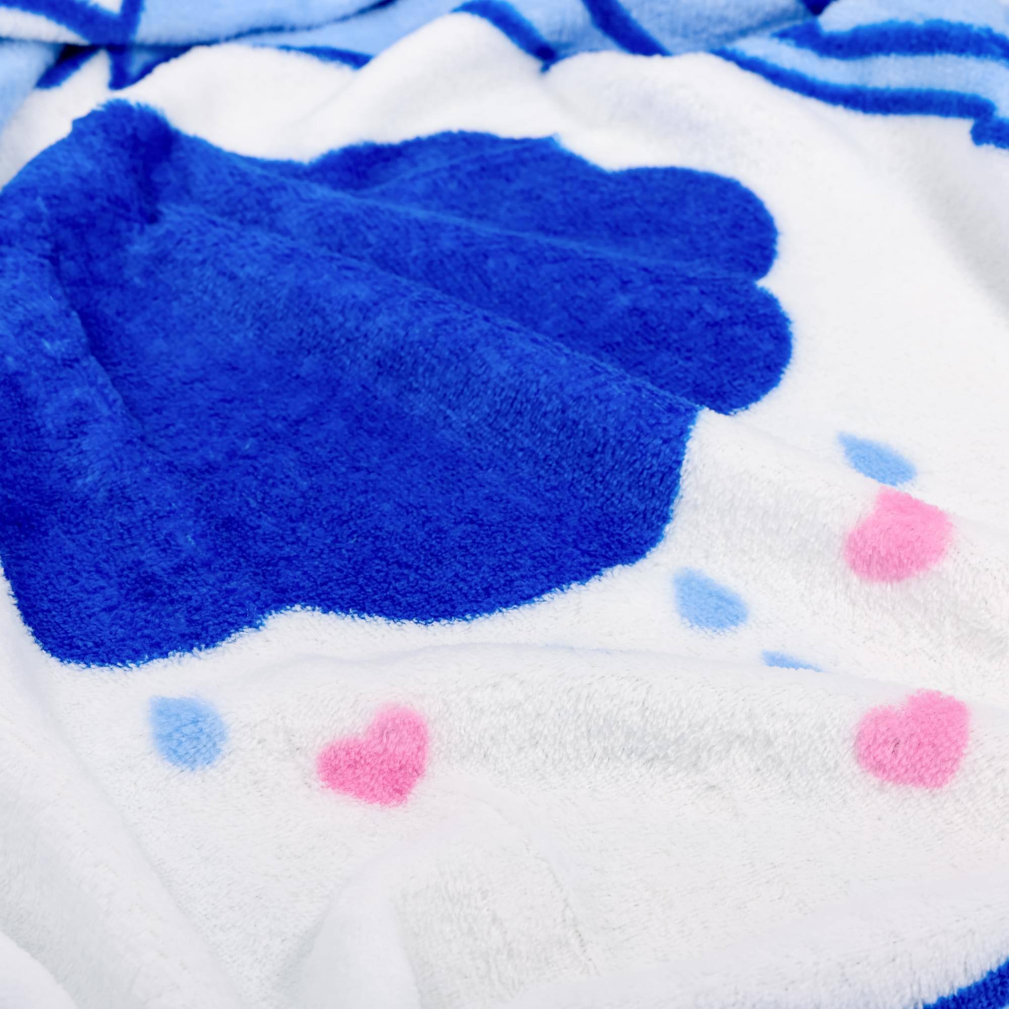 Alt View 1. Silver Buffalo - Care Bears Grumpy Bear Fleece Throw Blanket | 45 x 60 Inches - Blue.