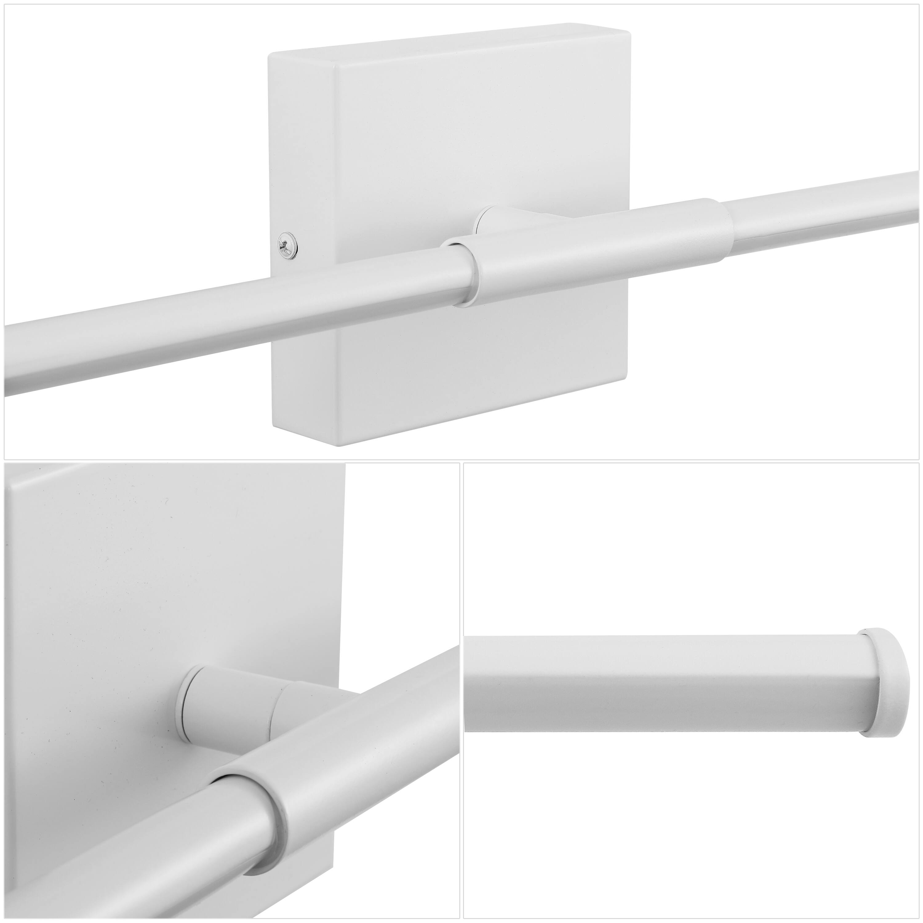 Alt View 6. Jonathan Y - McKenna 32" Modern Minimalist Dimmable Integrated LED Metal Wall Sconce, White - White.