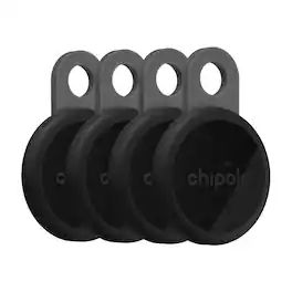 Chipolo - LOOP - Rechargeable Bluetooth Tracker for Keys & Bags, Out of Range Alerts, Apple Find My & Android Find Hub Compatible - Charcoal