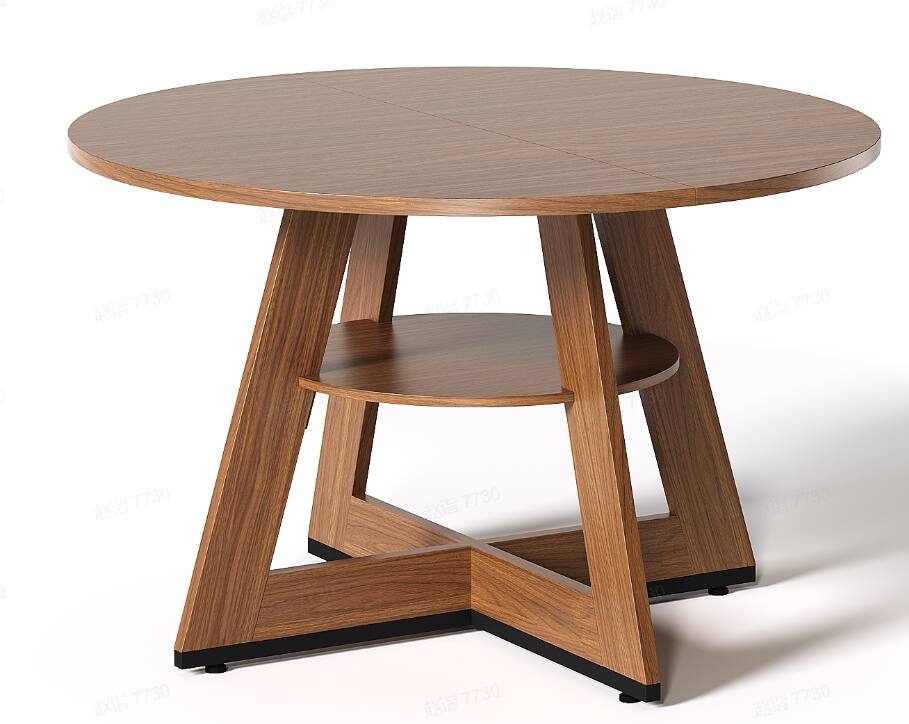 Bestier - Modern Dining Table with Built-in Storage, Stable Triangular Base, Metal-Accented Legs - Brown Oak price history on PriceWatchPro