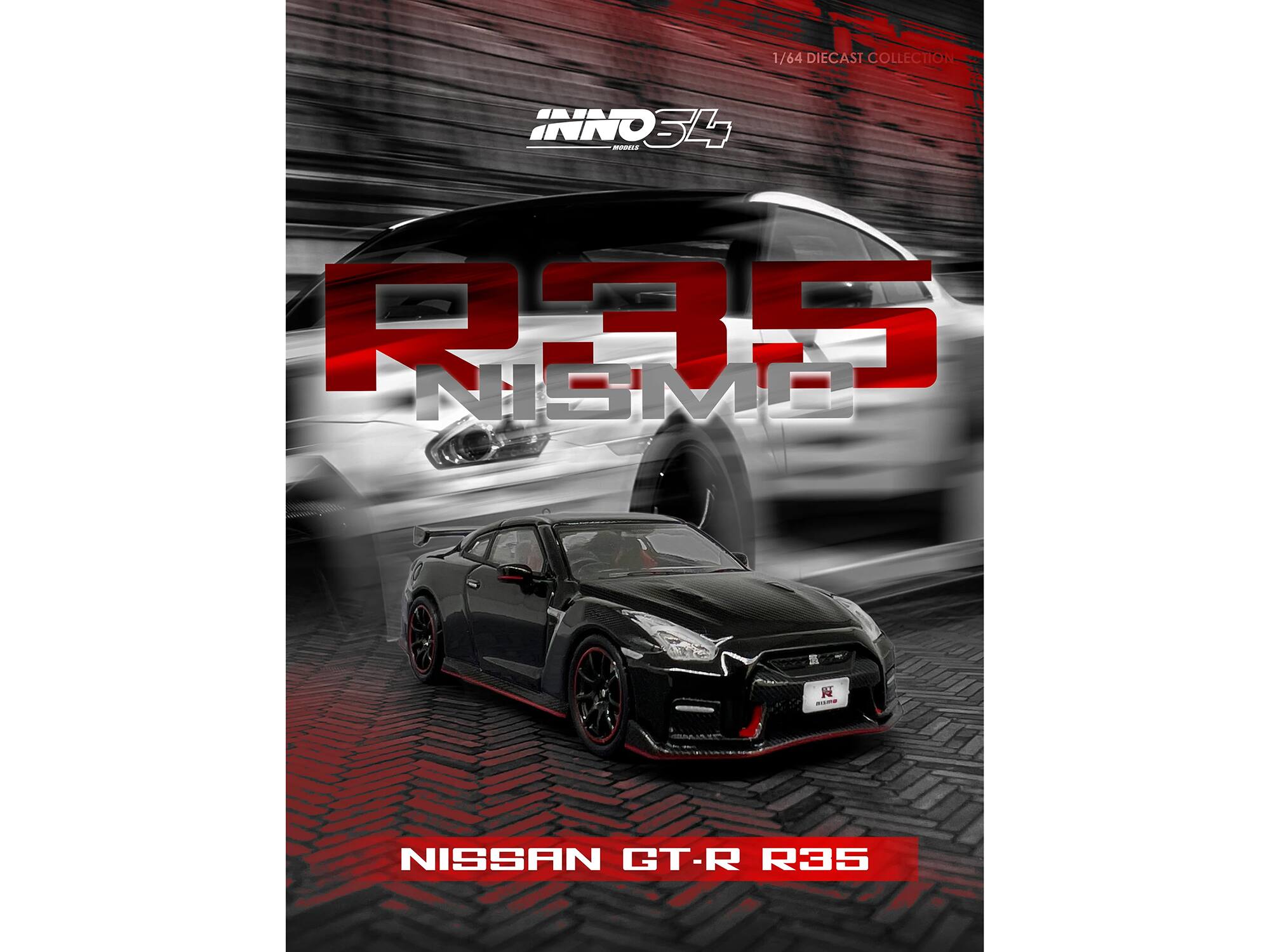 1/64 DIECAST COLLECTION  
INNO34  
R35 NISMO  
NISSAN GT-R R35