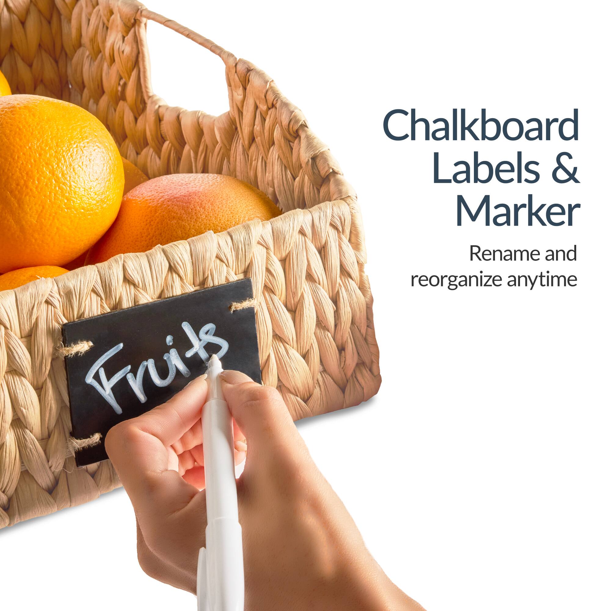 Fruits

Chalkboard Labels & Marker
Rename and reorganize anytime