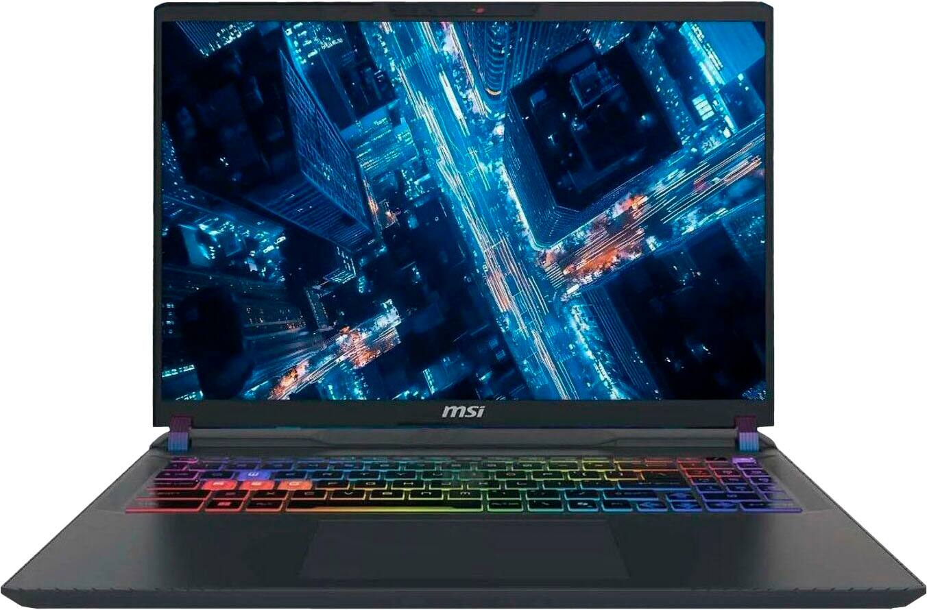 Alt View 32. MSI - 16" Gaming Laptop 2560 x 1600 (QHD+) - Intel Core Ultra 9 275HX with 32GB Memory - GeForce RTX 5080 - 2 TB SSD - Cosmo Gray, Gray.