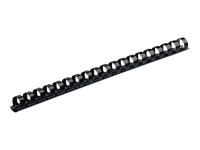 Alt View 2. Fellowes - Fellowes 5/8" Plastic Binding Spine Comb, 120 Sheet Capacity, Black, 100/Pack (52327) - Black.