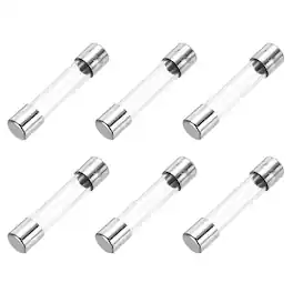 Unique Bargains - 2.5A 250V 6x30mm Time Delay Glass Fuse UL Listed Slow Blow Fuse for Home Appliances 6pcs