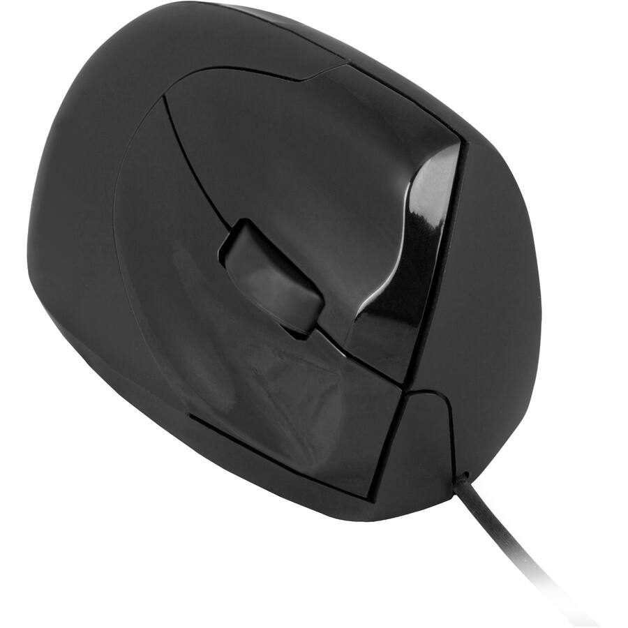 Alt View 7. Urban Factory - Urban Factory Wireless ergonomic USB mouse - Optical - Wireless - Radio Frequency - Black - USB - 1600 dpi - Scroll - Black.