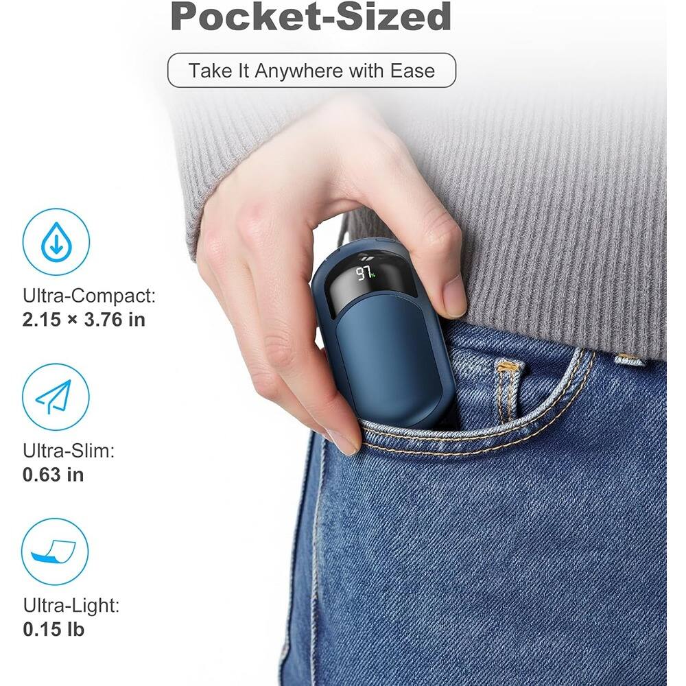 Pocket-Sized  
Take It Anywhere with Ease  

Ultra-Compact: 2.15 x 3.76 in  
Ultra-Slim: 0.63 in  
Ultra-Light: 0.15 lb