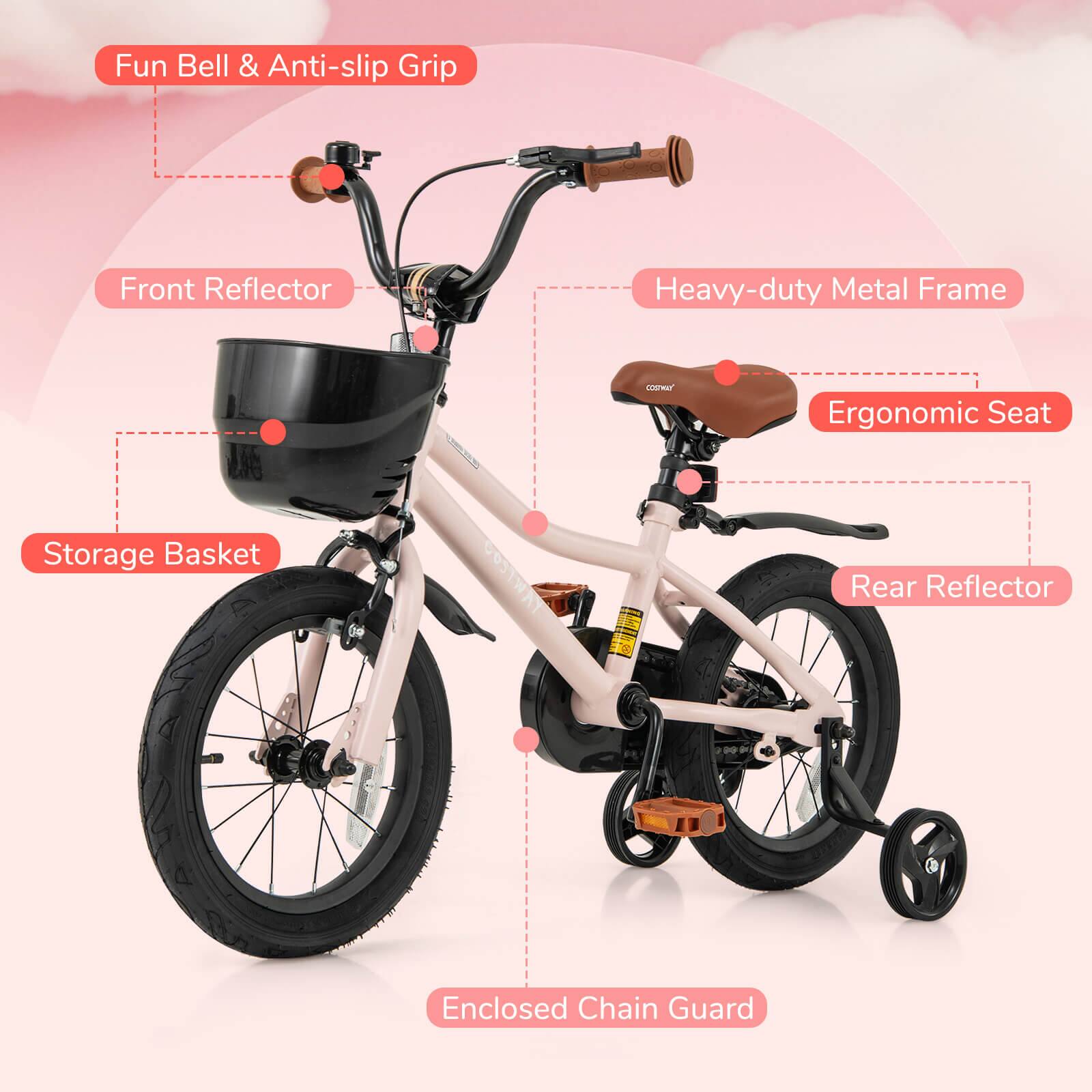 - Fun Bell & Anti-slip Grip
- Front Reflector
- Storage Basket
- Heavy-duty Metal Frame
- Ergonomic Seat
- Rear Reflector
- Enclosed Chain Guard