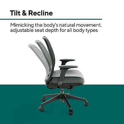Tilt & Recline

Mimicking the body's natural movement, adjustable seat depth for all body types