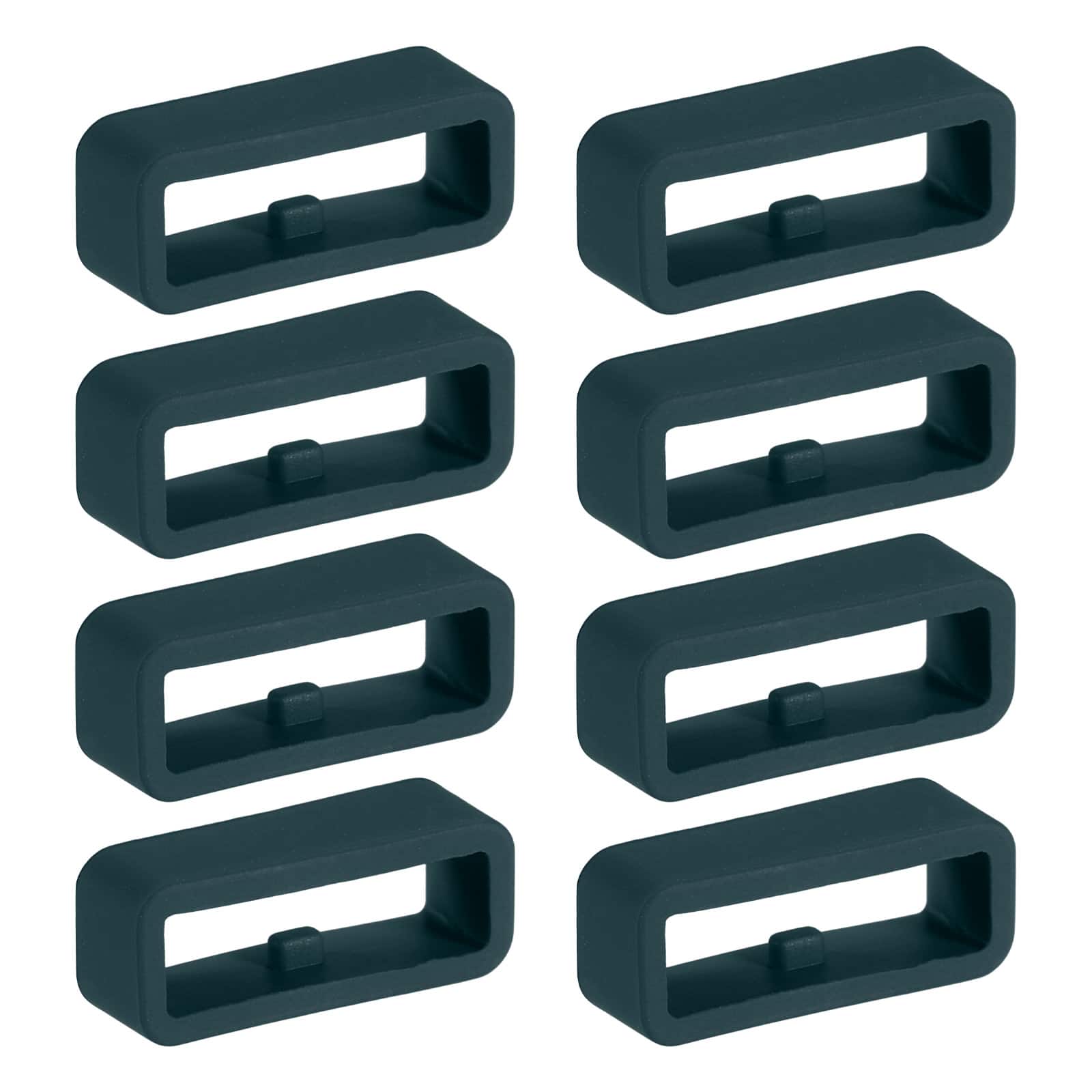 Photos - Wrist Watch Unique Bargains  Watch Band Holder Loop, 8pcs Universal Silicone Watch Replacement Band Strap Keeper Parts for Smart Sport 