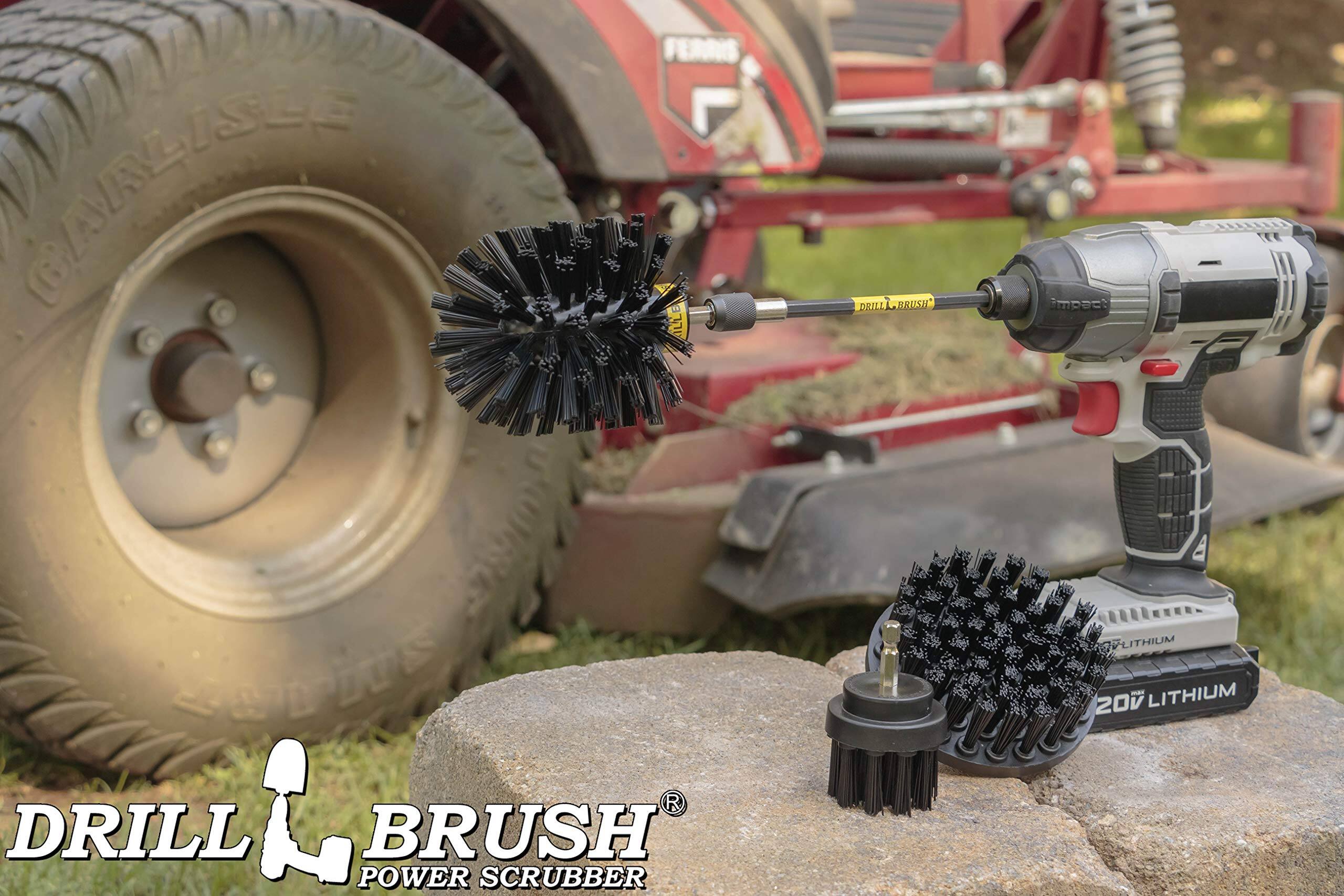 DRILL BRUSH POWER SCRUBBER, 20V LITHIUM, IMPACT LITHIUM