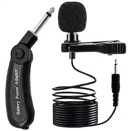 5 CORE - 5Core Lavalier Microphone Clip On Professional Grade 3.5mm Lav Lapel Mic Omnidirectional-CM-WRD 50