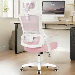 Hirose Alice - NEO CHAIR Ergonomic Office Desk Chair High Back Computer Gaming Mesh Chair with Comfy Task Adjustable Arms - Pink