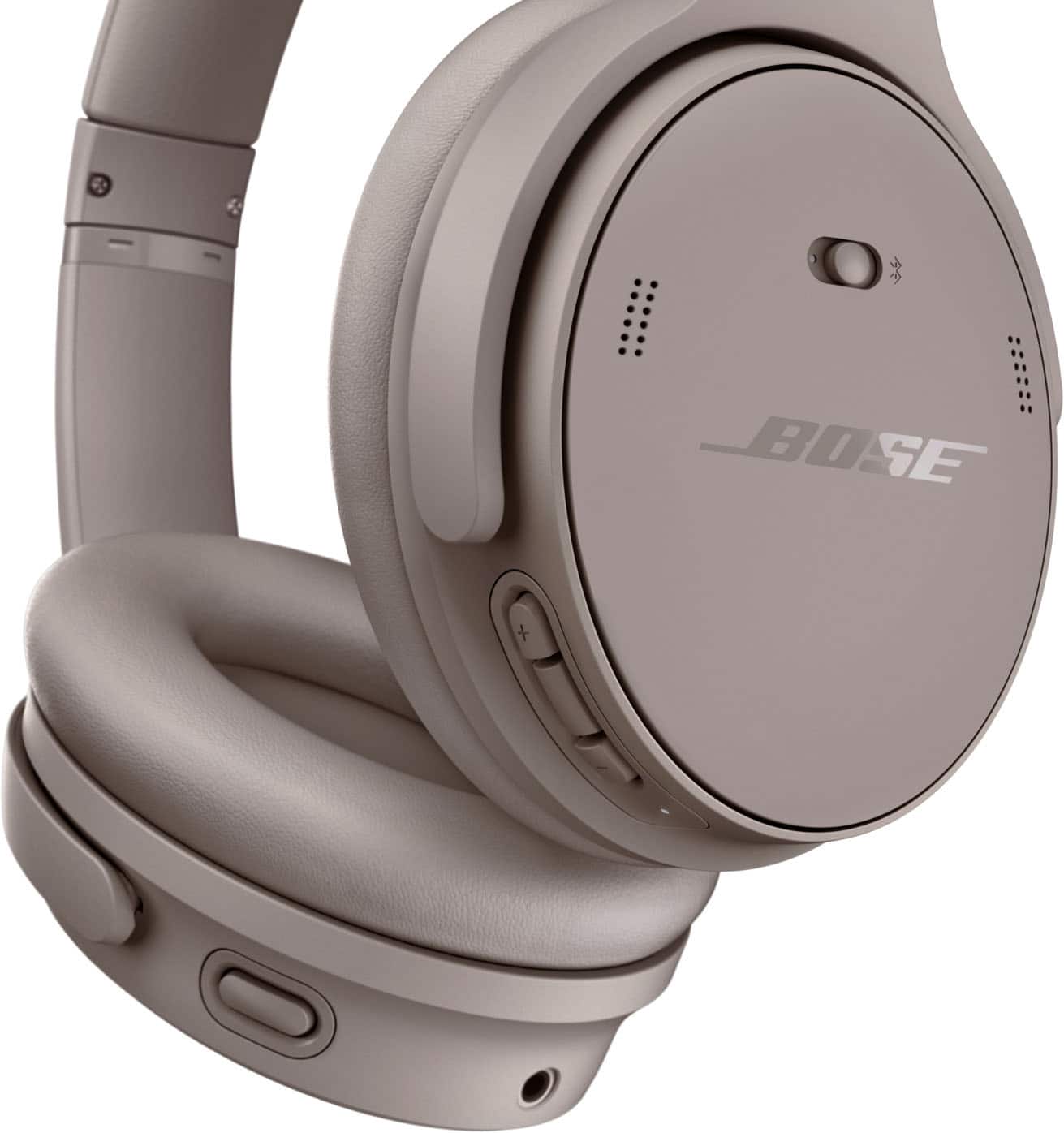 Alt View 12. Bose - QuietComfort Wireless Noise Cancelling Over-the-Ear Bluetooth Headphones - Sandstone.