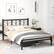 Alt View 2. Costway - Queen Size Platform Bed with Headboard 11.5" Under Bed Storage Easy Assembly - Black.