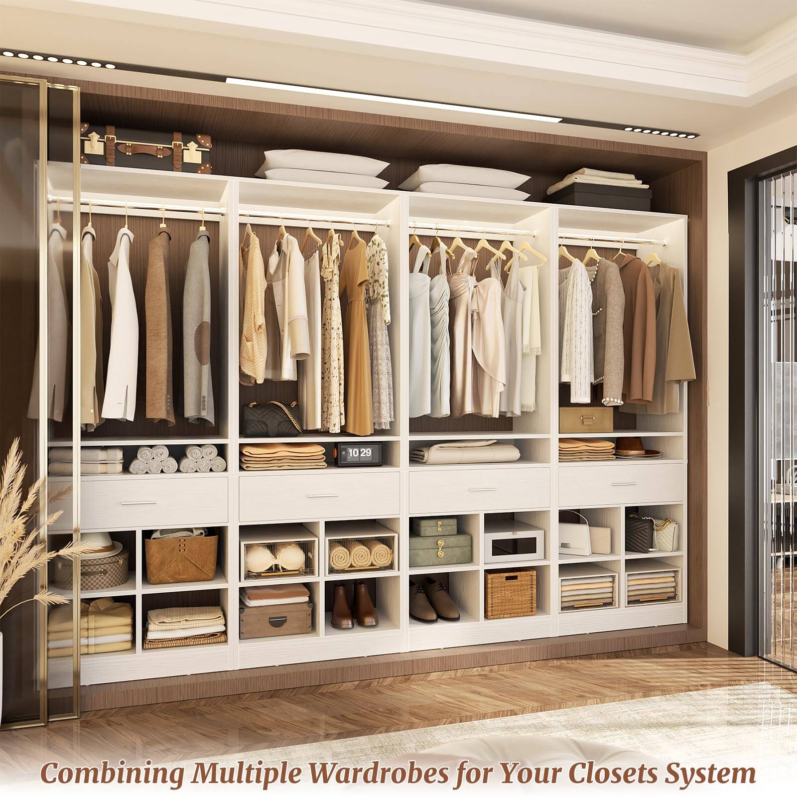Combining Multiple Wardrobes for Your Closets System