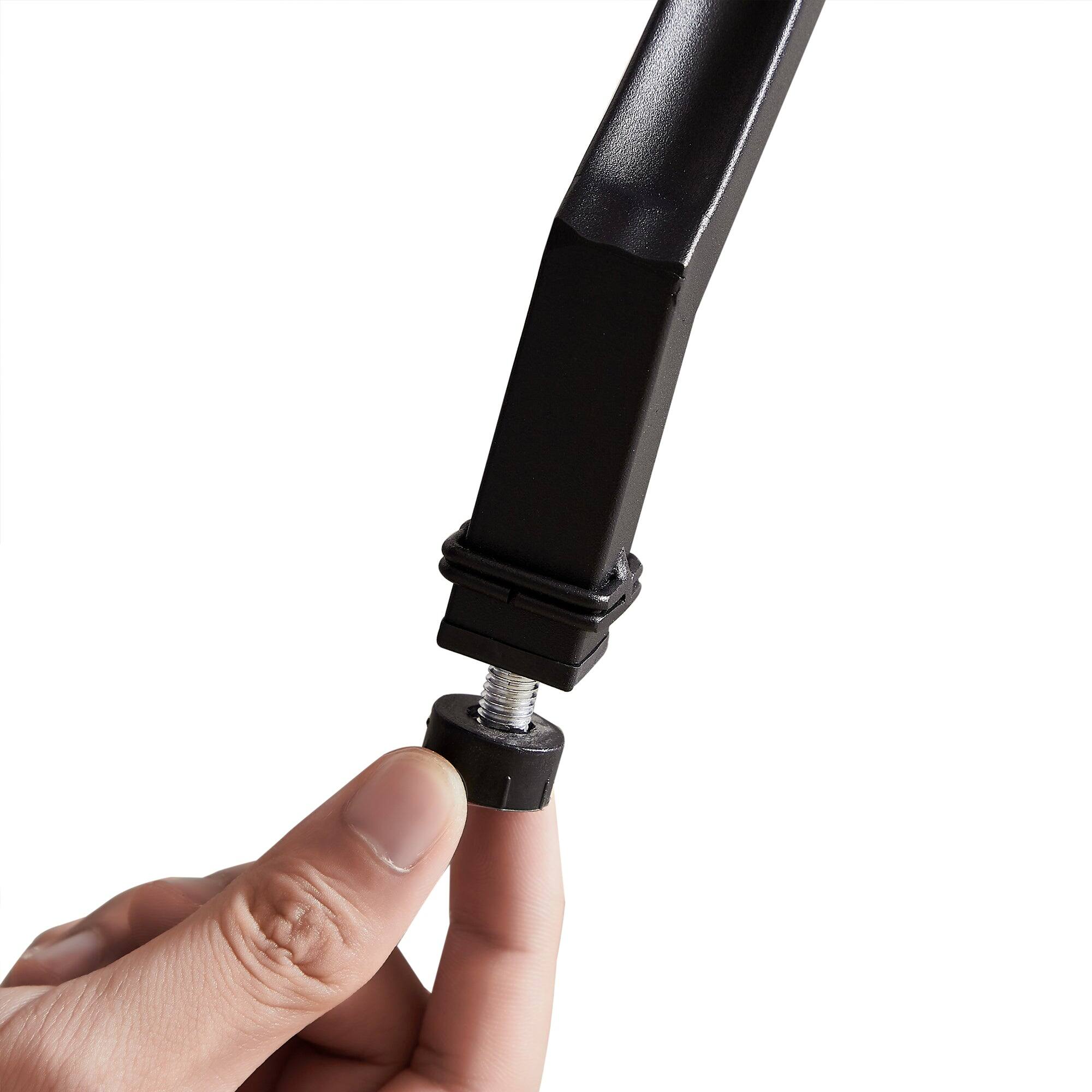 Back. Vecelo - 3-Piece Coffee Table Set with Storage Shelf, Industrial Living Room Tables, Durable MDF & Metal Frame - Brown.