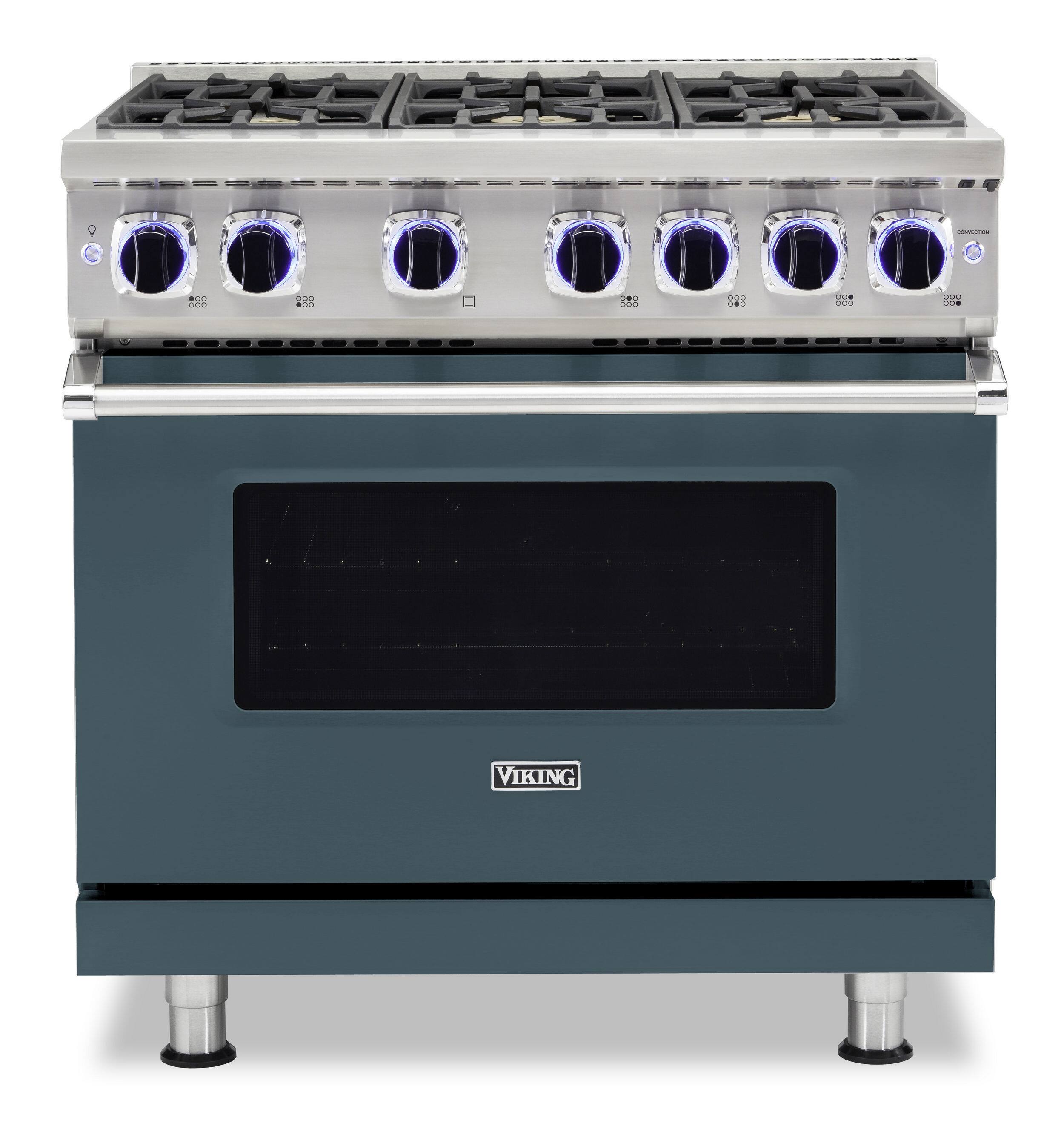 Viking - VGR Freestanding 7 Series Gas 36" Range - Squall