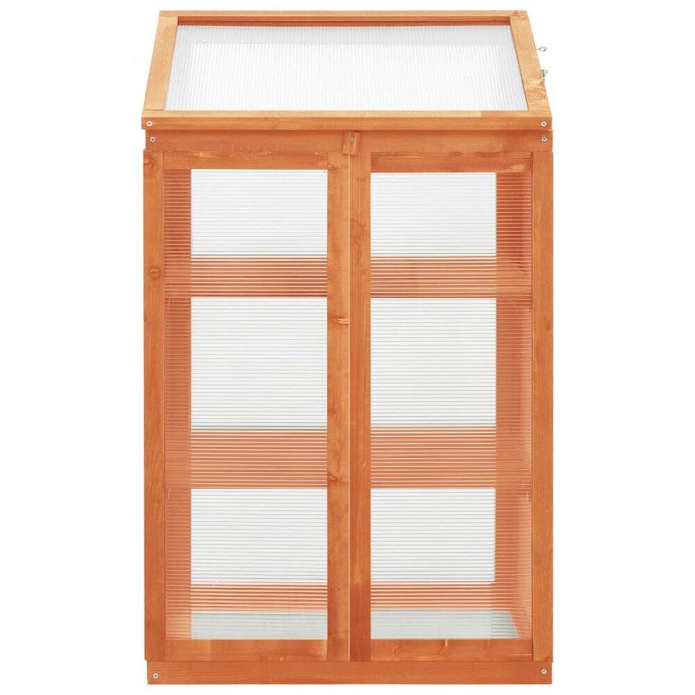 Back. vidaXL - vidaXL Greenhouse Firwood - Yellow.