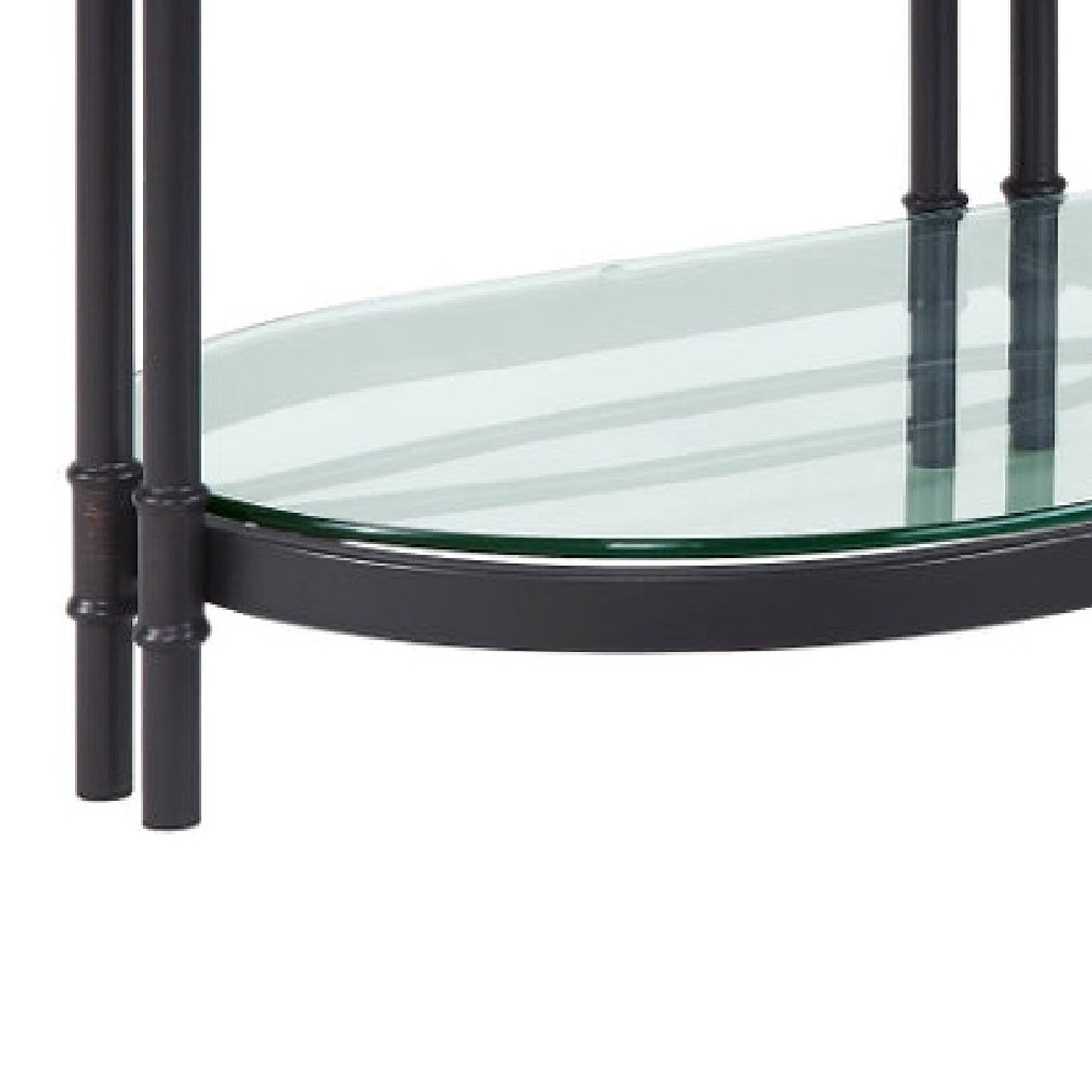 Alt View 3. Manhattan Lane - Ley 47 Inch Wood Coffee Table, Oblong, Industrial Design - Brown.