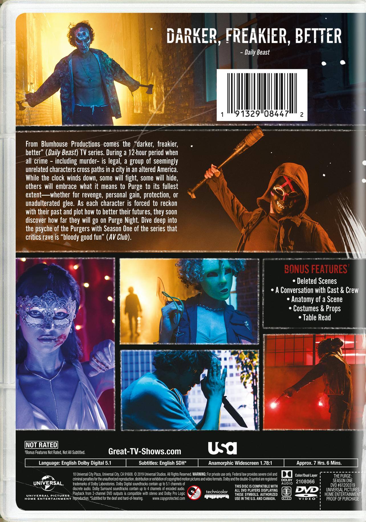 Angle. The Purge: Season One [DVD].