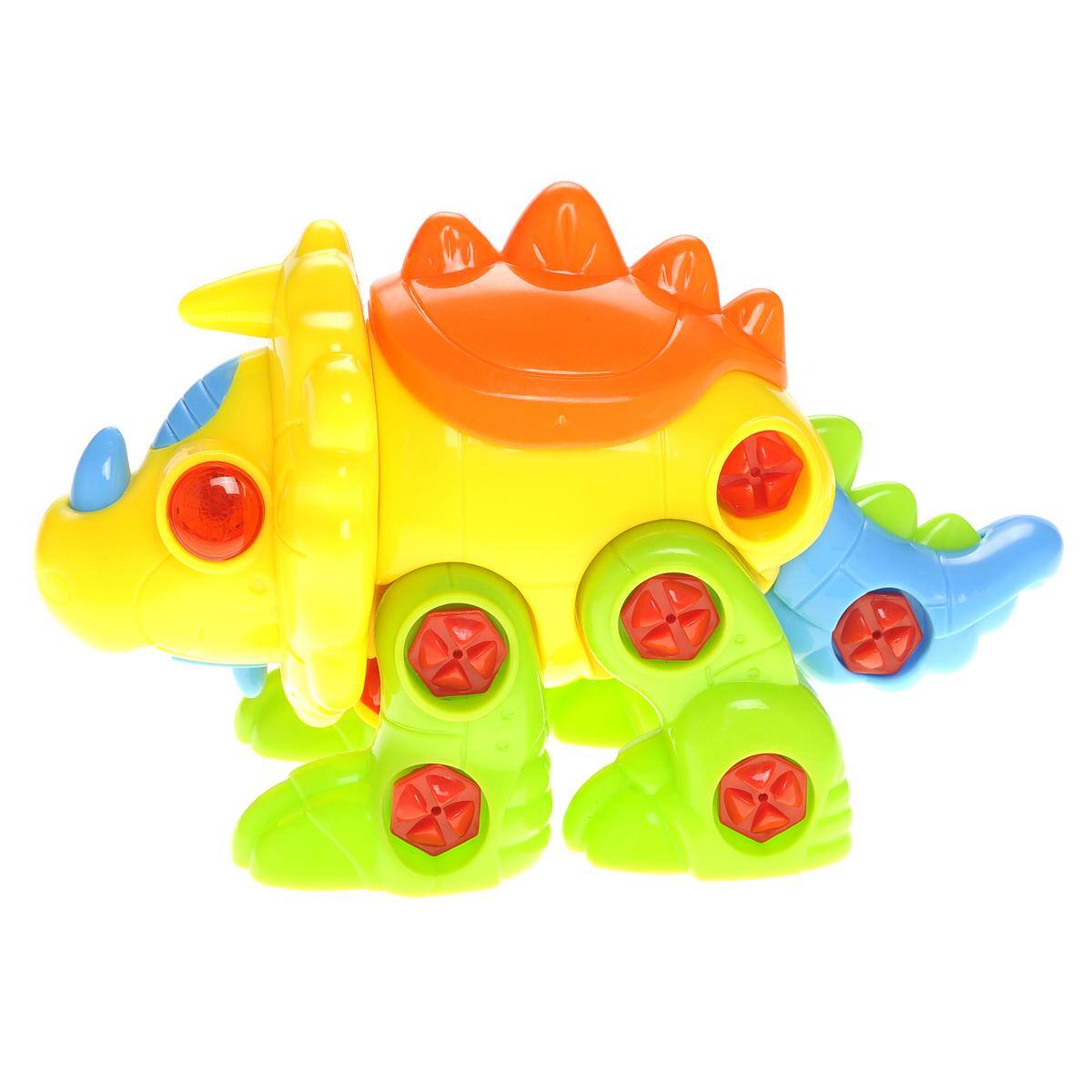 Alt View 2. JuzToys - Dinosaur Toys for Kids 3-5, Take Apart Dino Building Set with Screwdriver, Sound & Light Effects - Multi.