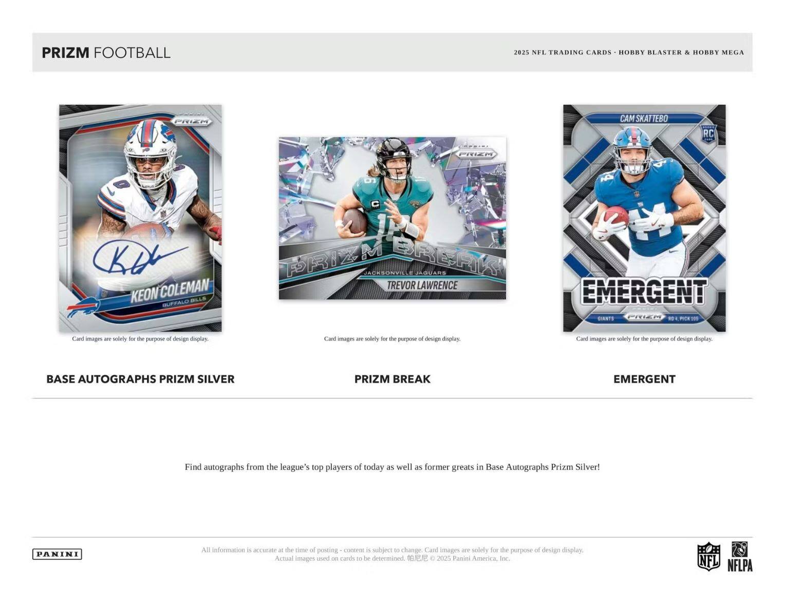 2025 Panini Prizm Football Hobby Mega Box (Purple Pulsar Prizm's