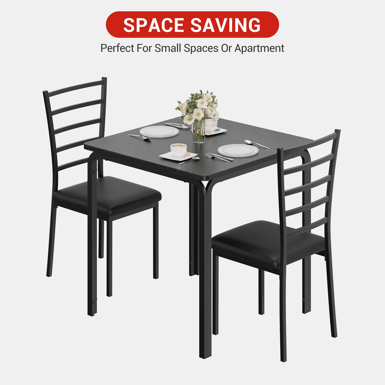 SPACE SAVING  
Perfect For Small Spaces Or Apartment