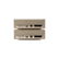 Front. NVIDIA - DGX Spark - NVIDIA GB10 Grace Blackwell Superchip, 128 GB LPDDR5x, ARM Processor, 4TB NVME M.2 SSD Storage 2 Pack Kit - Gold.