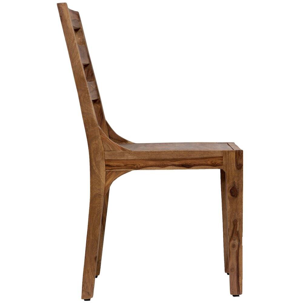 Alt View 1. Porter Designs - Urban Solid Sheesham Wood Dining Chair - Brown.