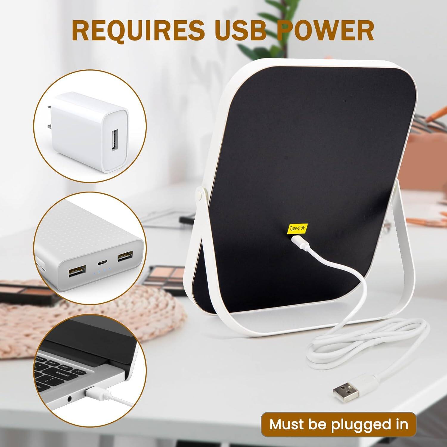 REQUIRES USB POWER

Must be plugged in