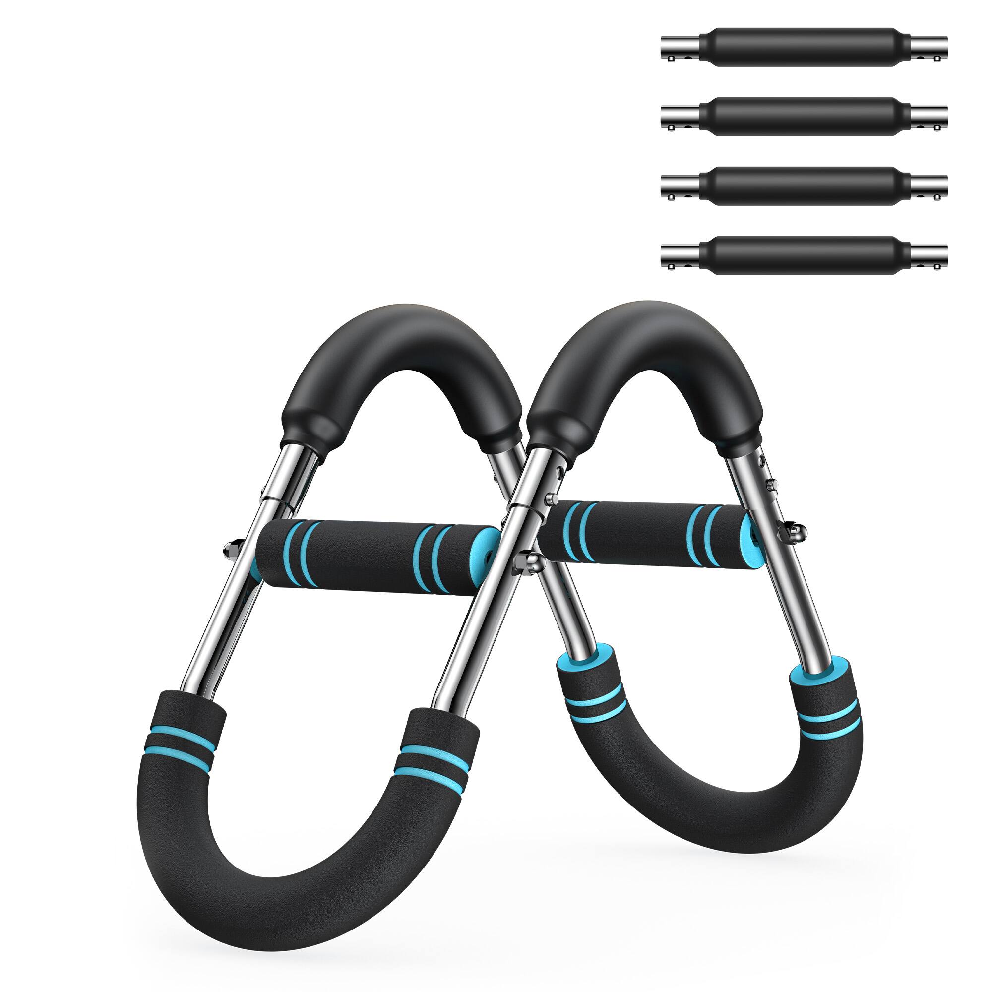 Left. MERACH - MERACH Twister Arm Trainer 60-110lb Adjustable Chest Workout Equipment for Strength Training - Black.