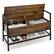 Alt View 20. Costway - Industrial Shoe Bench Rack Organizer withPremium Gas Lift & Hidden Storage Box - Rustic Brown.