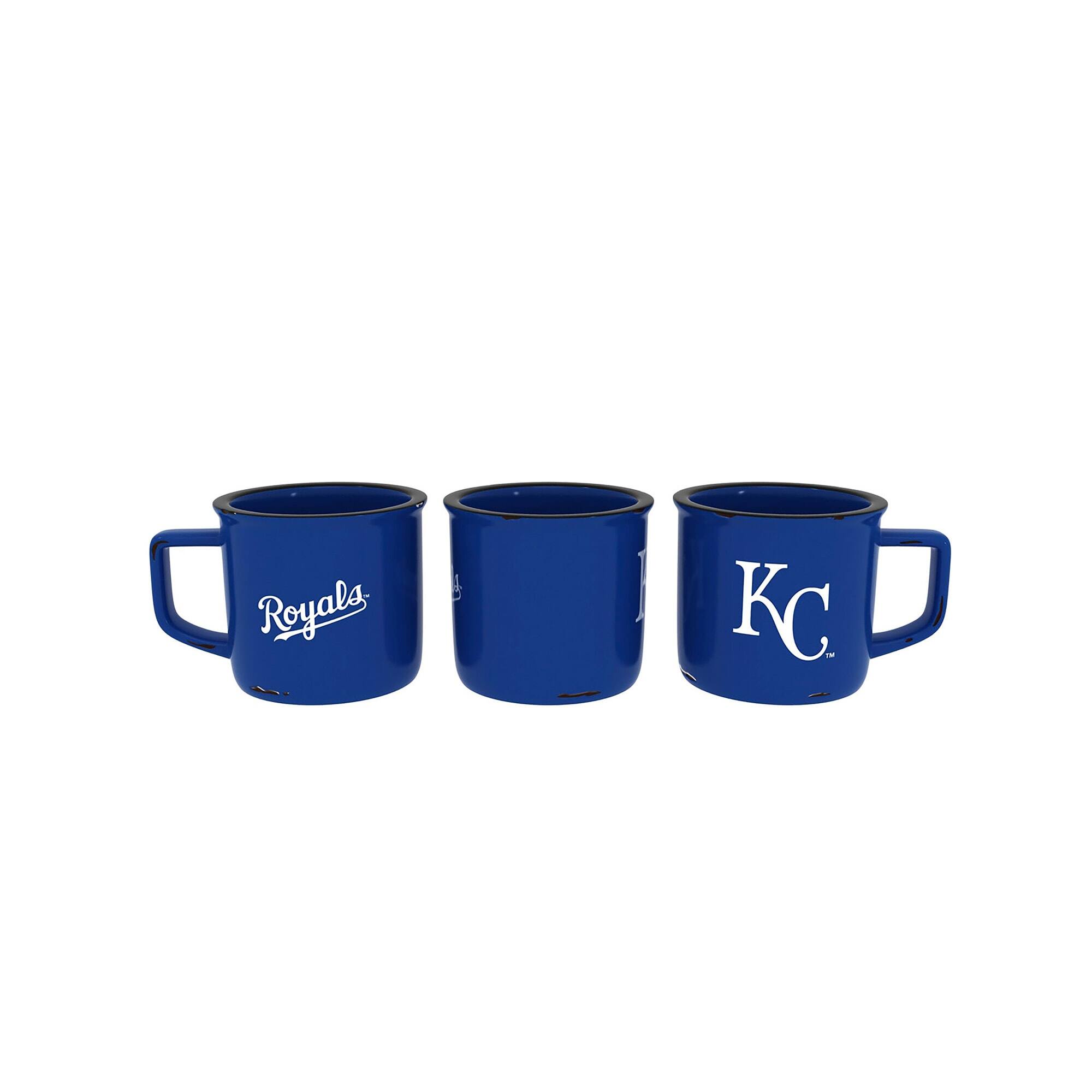 Alt View 1. Evergreen Enterprises - Kansas City Royals 14oz. Ceramic Camp Cup with Gift Box - Multicolor.