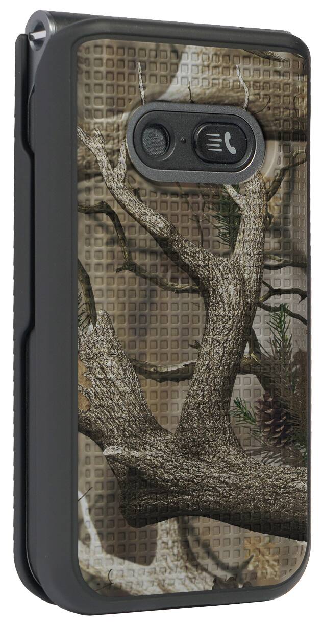 Alt View 9. Nakedcellphone - Hard Case for LG Classic Flip Phone - Autumn Camo (Black).