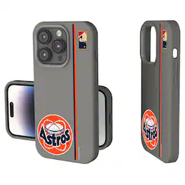 Keyscaper - MLB - Houston Astros 1977 Logo iPhone Soft Touch Case - 15 - Gray
