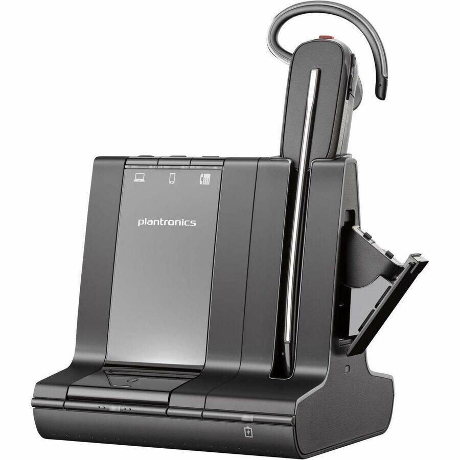 Alt View 2. HP - Poly Cradle - Wireless Headset - Charging Capability - Black - Black.