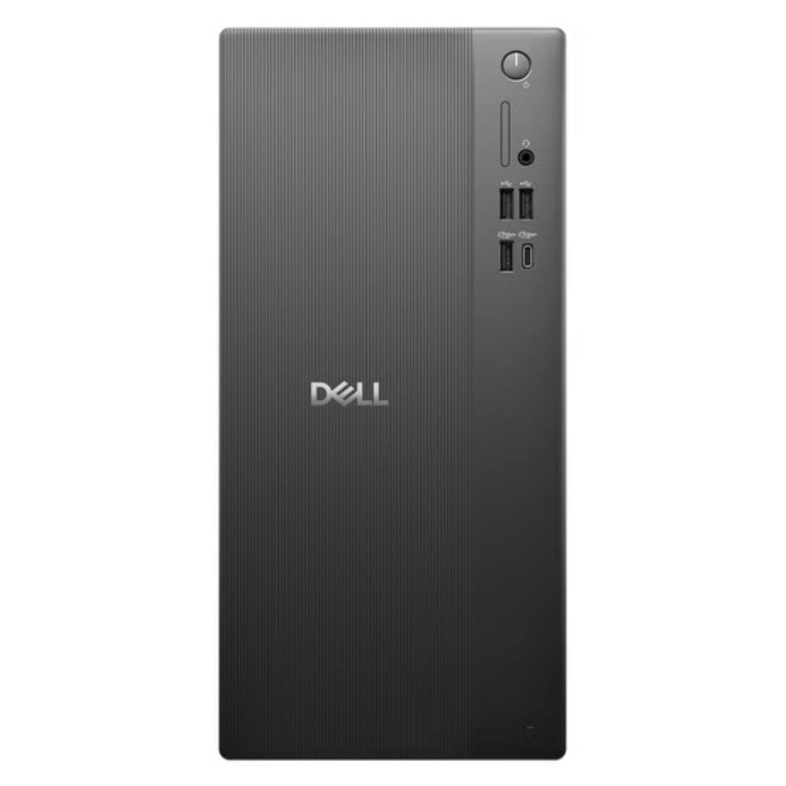 Front. Dell - Tower Intel Core Ultra 7 265F 2.4 GHz 32GB DDR5 1TB SSD NVIDIA GeForce RTX 5060 Windows 11 Home Desktop - Black.