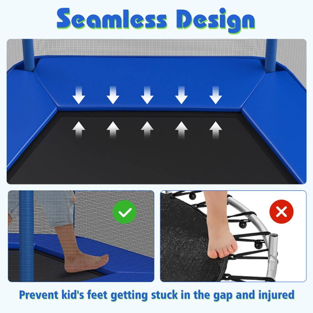 Seamless Design

Prevent kid's feet getting stuck in the gap and injured