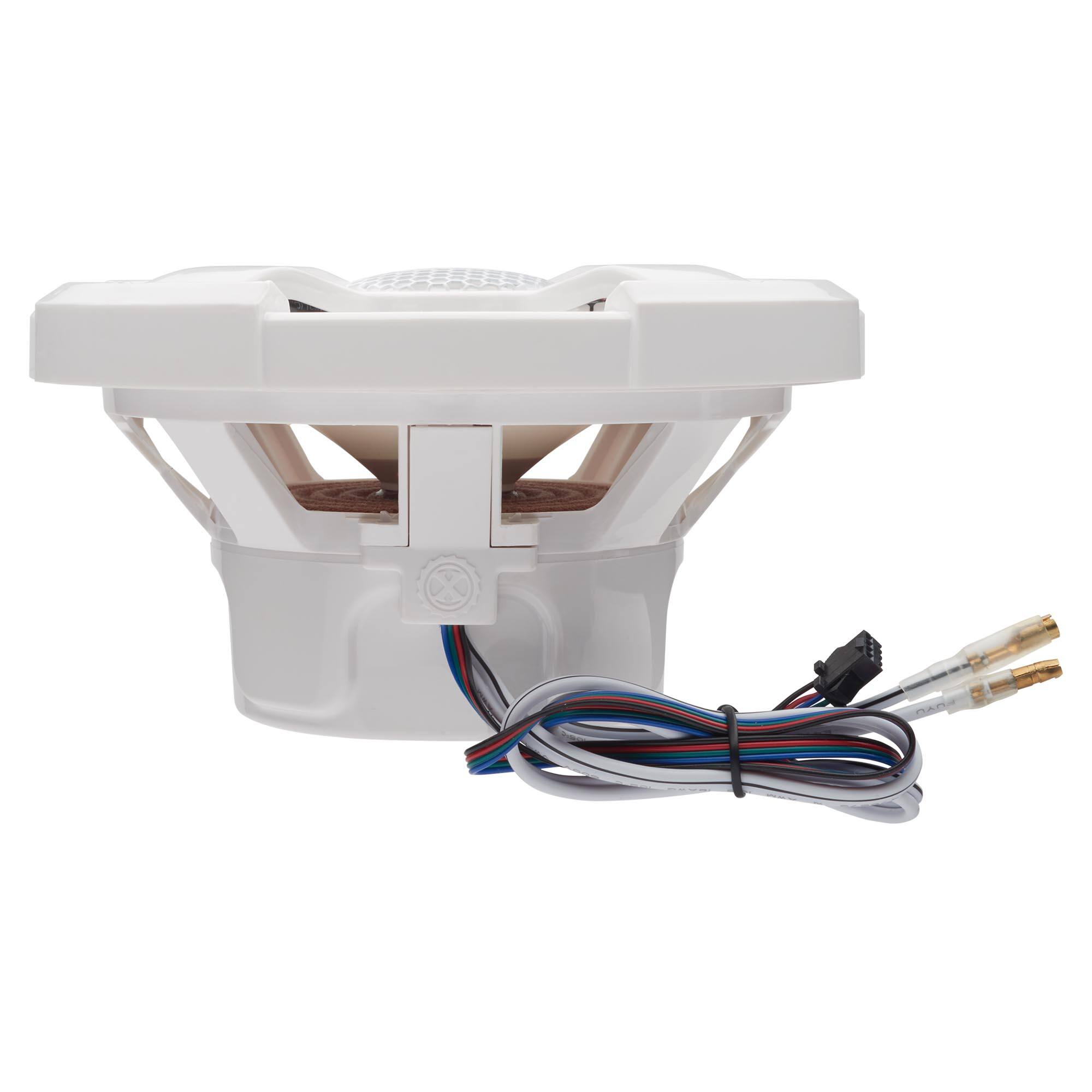 Alt View 3. Powerbass - PowerBass XL-62M - 6.5" Marine Coaxial Speakers with RGB LED - Pair - Black/Gray.